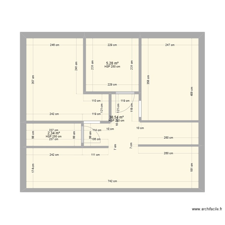 CLUZEAUD HOVAERE rdc EDL. Plan de 0 pièce et 0 m2