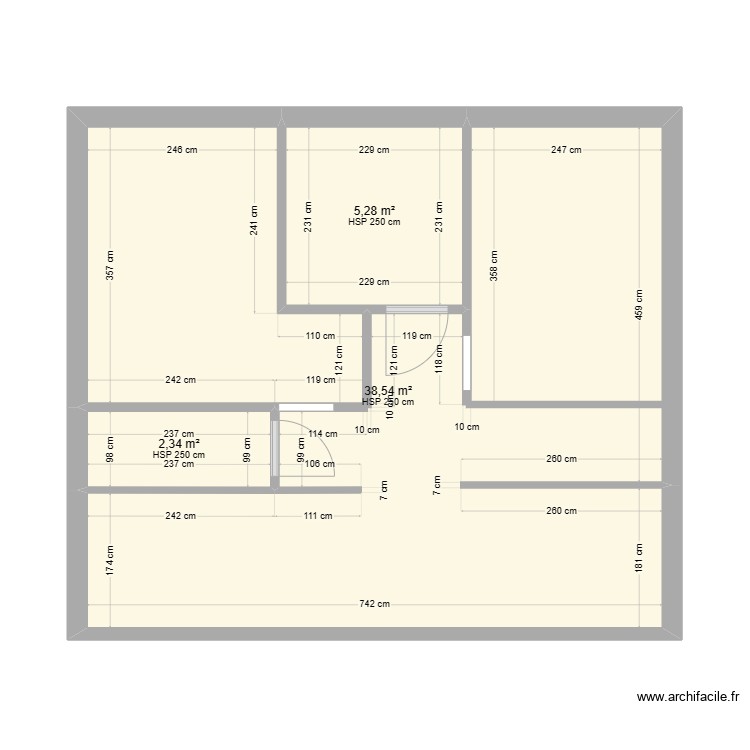 CLUZEAUD HOVAERE Rdc EDL Plan 3 Pi ces 46 M2 Dessin Par Pb63