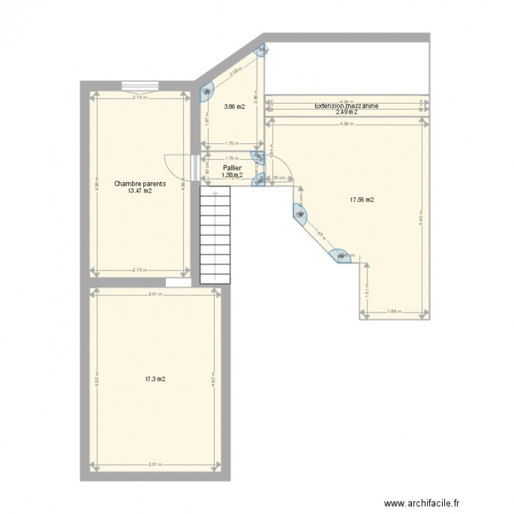 Plan étage. Plan de 0 pièce et 0 m2