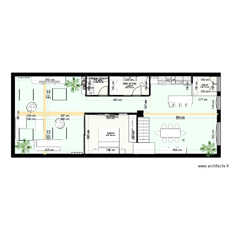  Bagnolet 2. Plan de 8 pièces et 88 m2