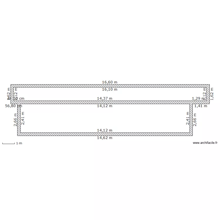face ouest garage. Plan de 