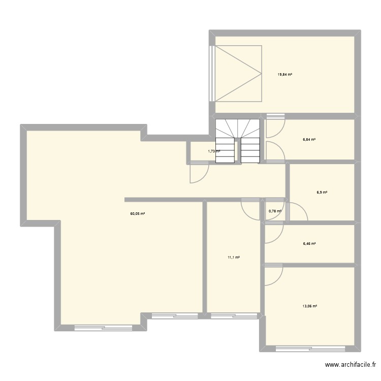 Maison Trecobat V1. Plan de 9 pièces et 129 m2