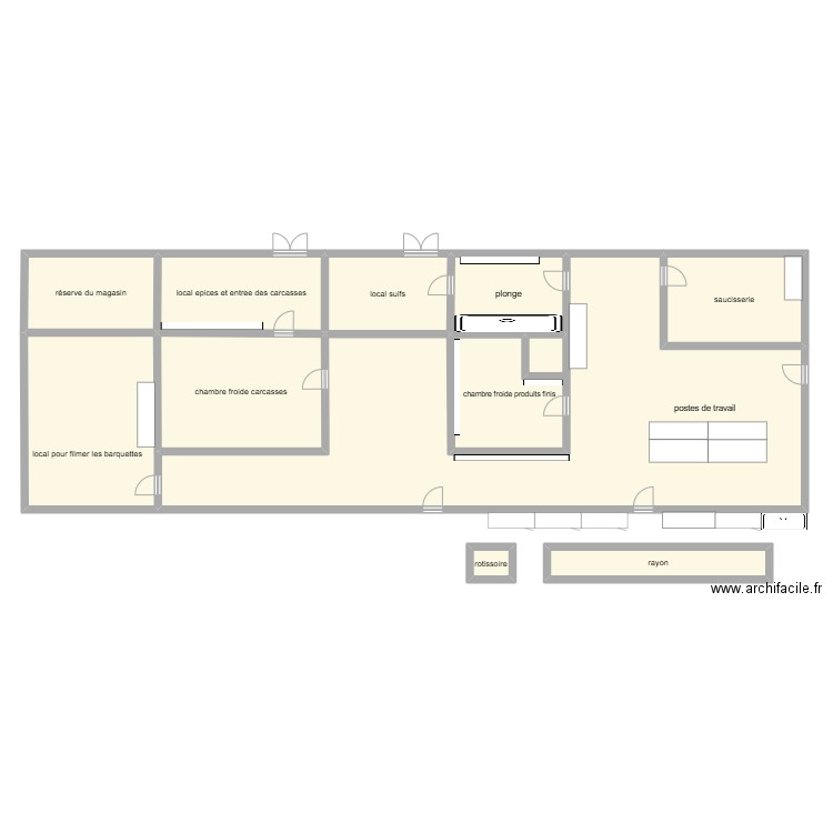 intermarché. Plan de 0 pièce et 0 m2