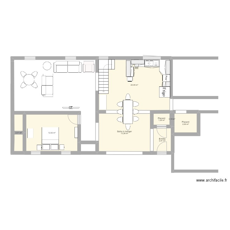 maison. Plan de 0 pièce et 0 m2
