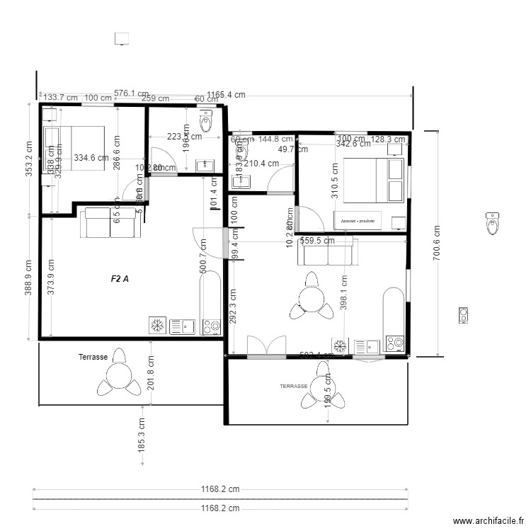 Plan f2 b. Plan de 0 pièce et 0 m2