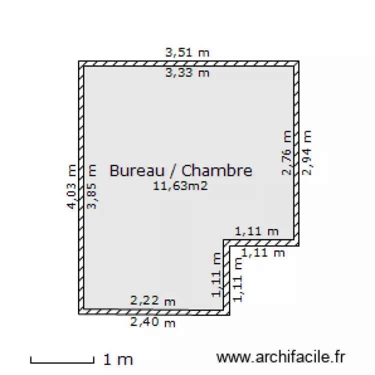 Bureau Chambre. Plan de Bureau Chambre. Plan de