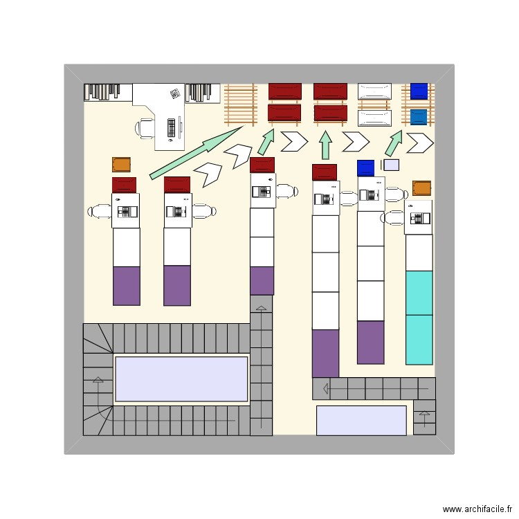 Chapuis. Plan de 1 pièce et 23 m2