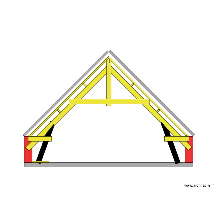 ferme nouvelle maison. Plan de 