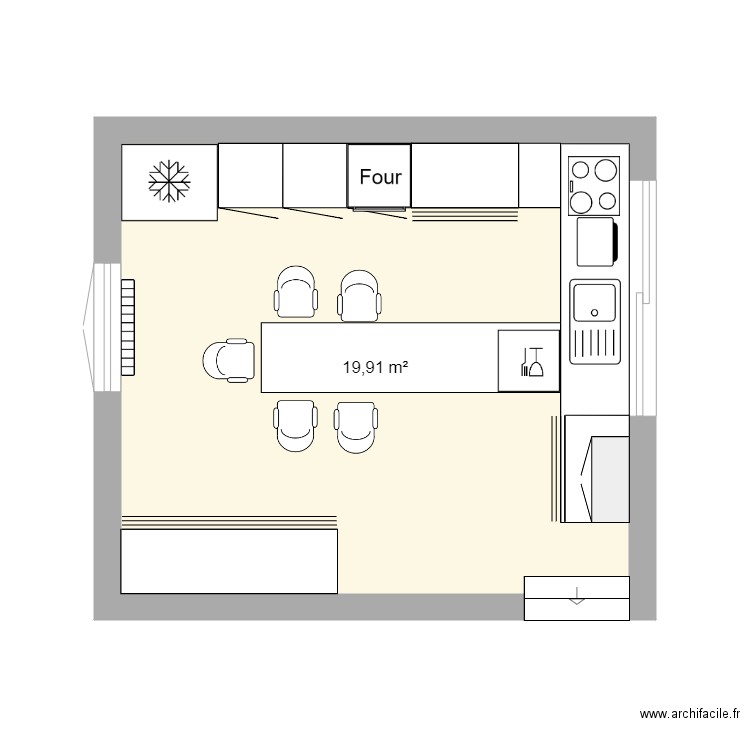 cuisine mennecy. Plan de 0 pièce et 0 m2