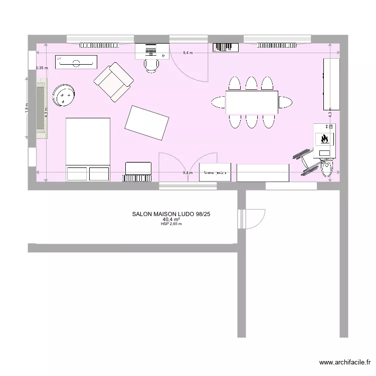 Maison Ludo 1er Plan 98. Plan de 