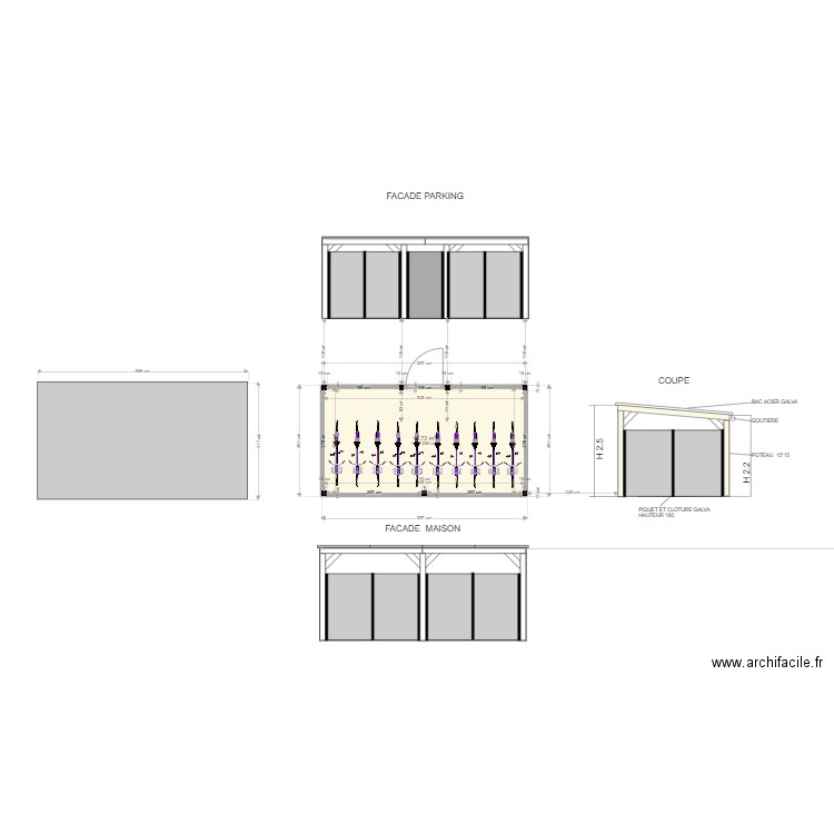 LOCAL VELO2. Plan de 1 pièce et 16 m2