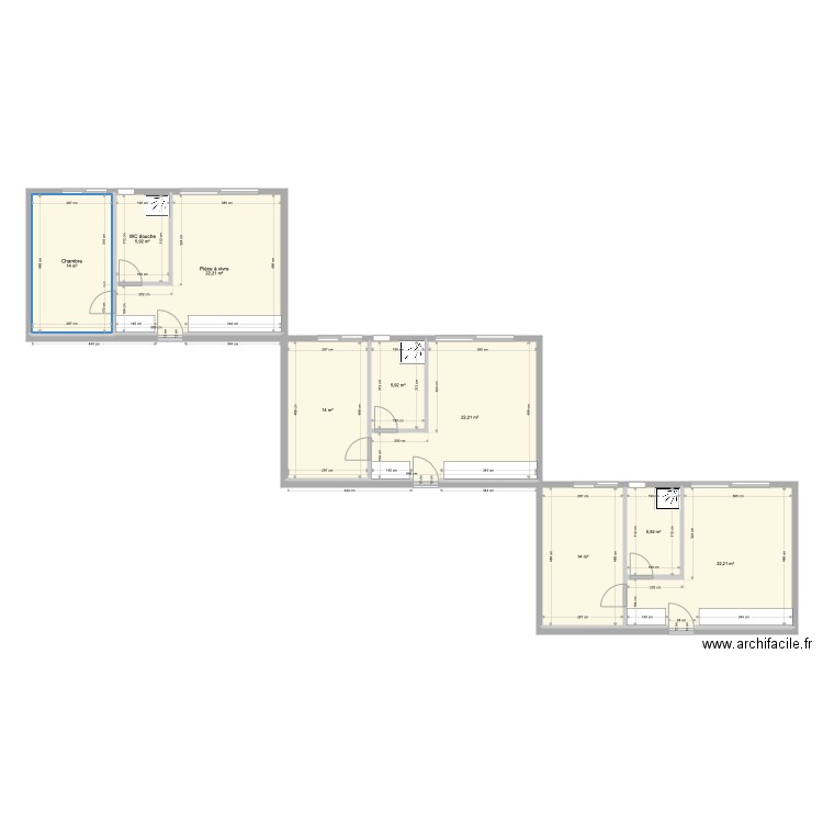 Appartement Greg. Plan de 0 pièce et 0 m2