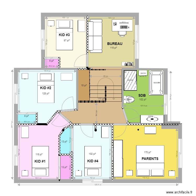 etag2 chablis9. Plan de 0 pièce et 0 m2