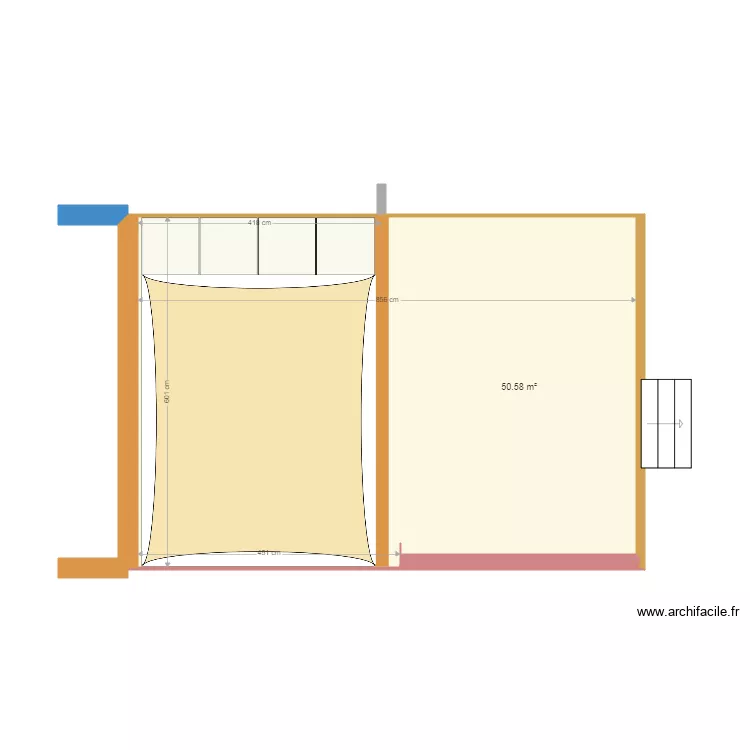 Voile 4x5m 01. Plan de 