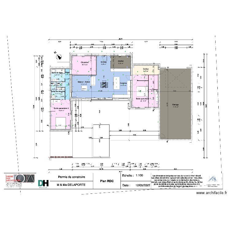 DELAPORTE. Plan de 0 pièce et 0 m2