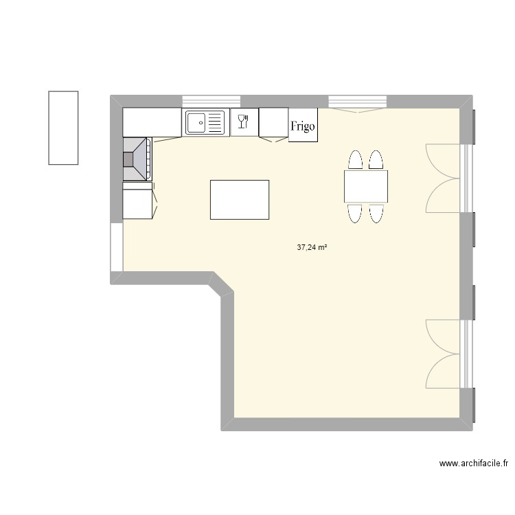 cuisine. Plan de 0 pièce et 0 m2