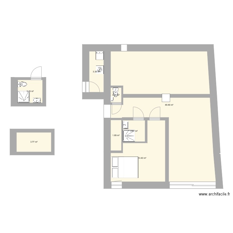 1er etage escalier entree. Plan de 0 pièce et 0 m2