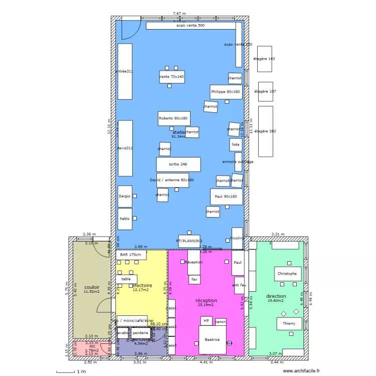 cure_rez_vente. Plan de 