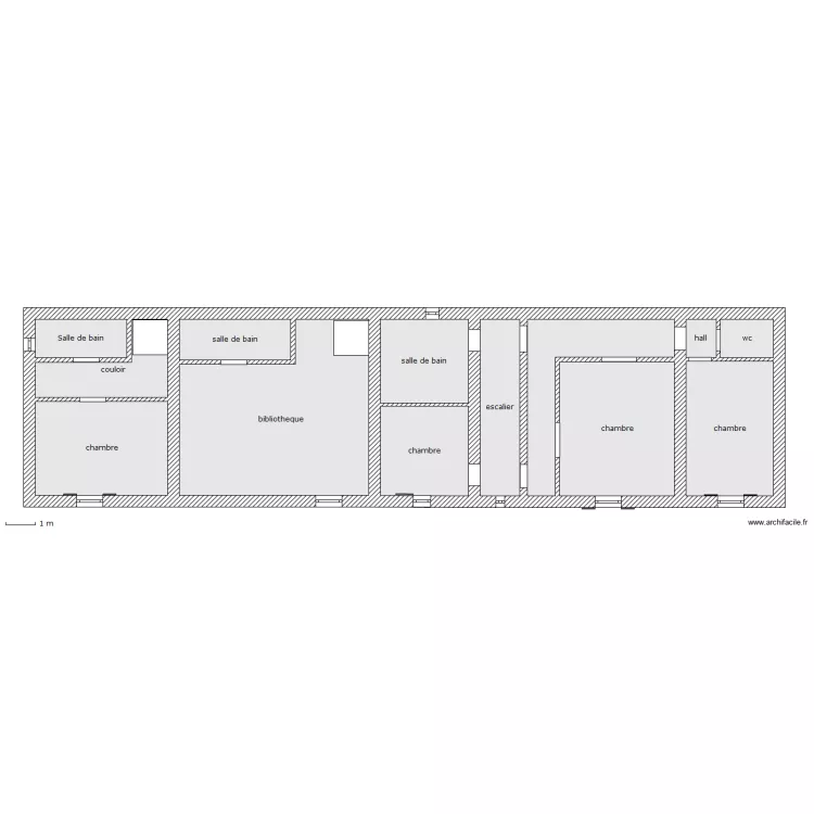 maison 1 (2ème niveau). Plan de maison 1 (2ème niveau). Plan de