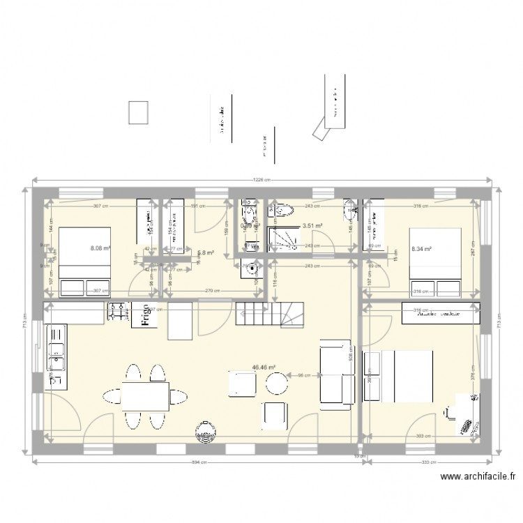 LTX Plan  5m20 gran cagibi . Plan de 0 pièce et 0 m2