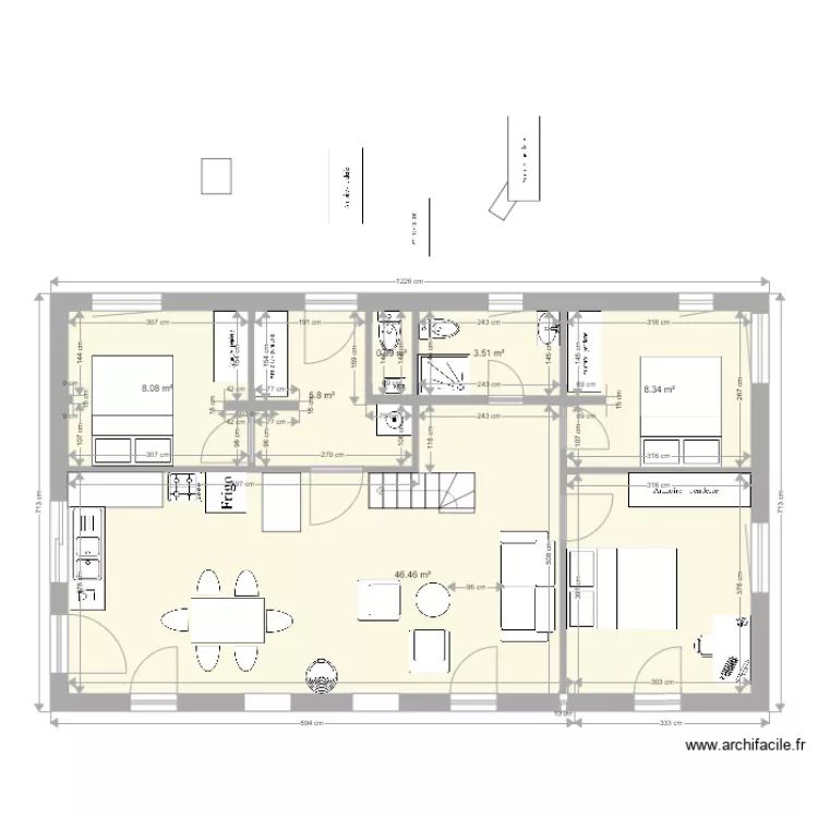 LTX Plan 5m20 gran cagibi . Plan de LTX Plan 5m20 gran cagibi . Plan de