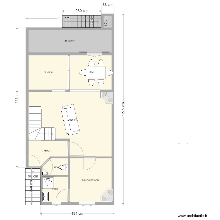 bagnolet projet. Plan de 22 pièces et 162 m2