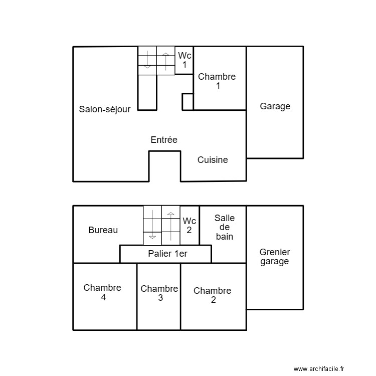LOCTUDY LE COEUR. Plan de 0 pièce et 0 m2