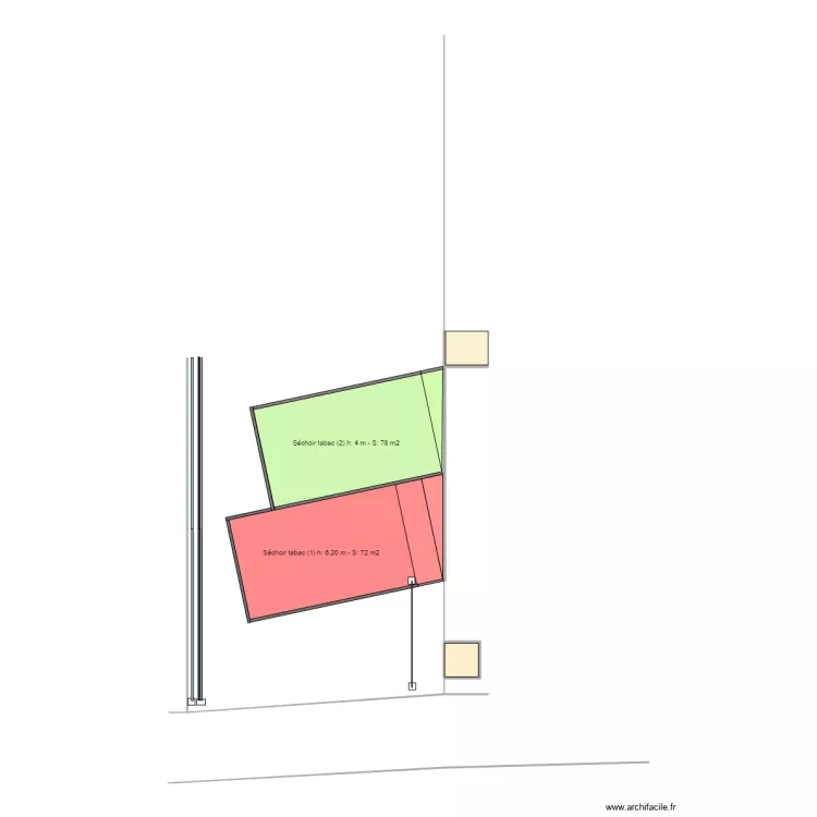 Plan de masse 2. Plan de 