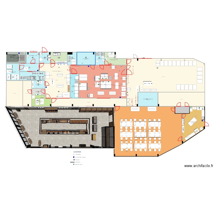 ESCUDIER dernier. Plan de 27 pièces et 914 m2