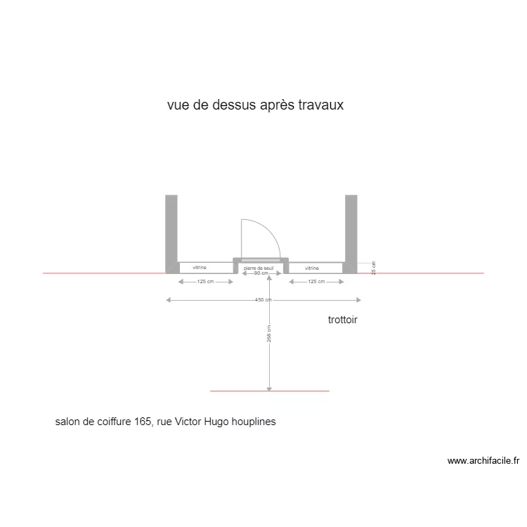 fa&ccedil;ade salon de coiffure3. Plan de 