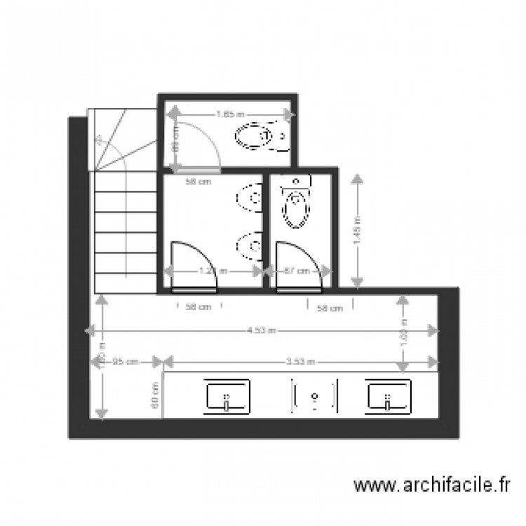 acces pmr. Plan de 0 pièce et 0 m2