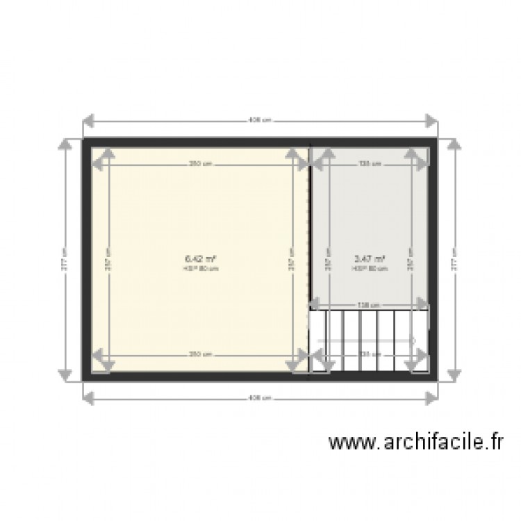 CHAMBRE LILOU AVANT. Plan de 0 pièce et 0 m2