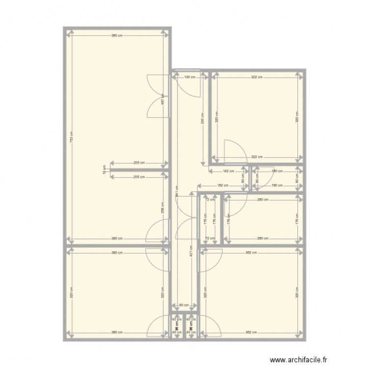Plan appart Dion Ph. Plan de 0 pièce et 0 m2