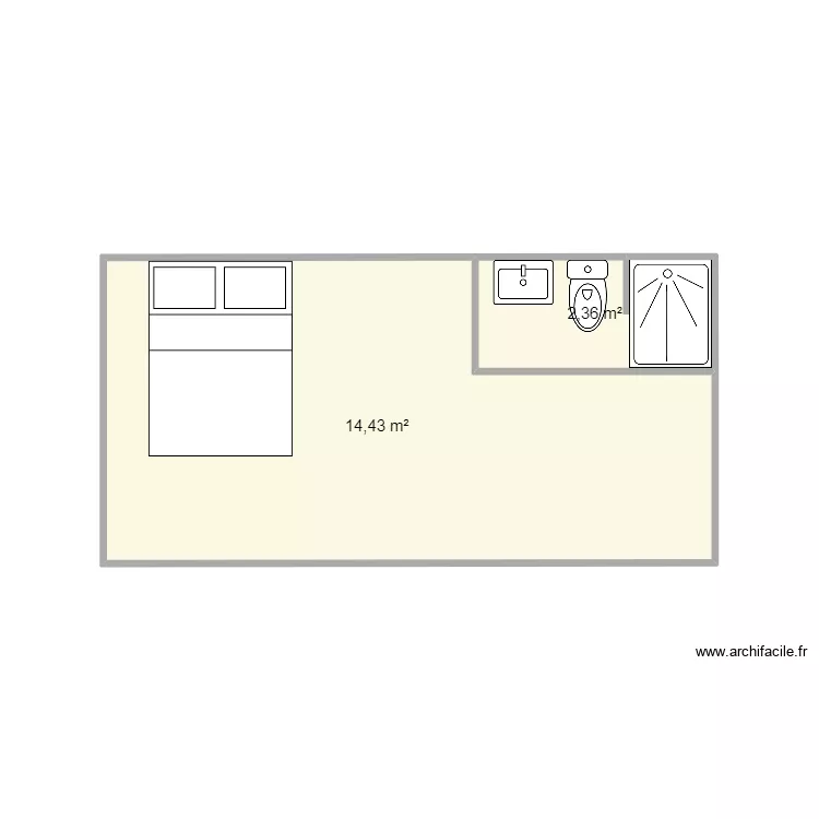 studio. Plan de studio. Plan de