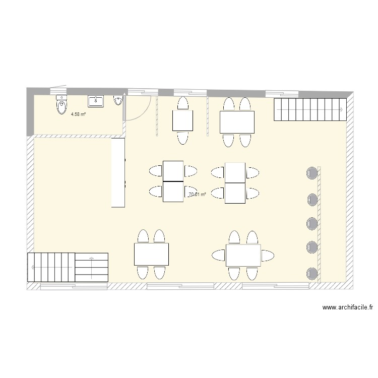 RESTURAN VERGE 3. Plan de 0 pièce et 0 m2