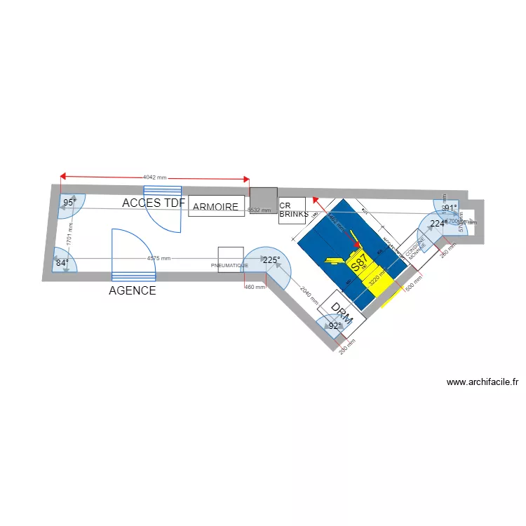 PLAN DE MASSE PROJET LUYNES S87. Plan de 