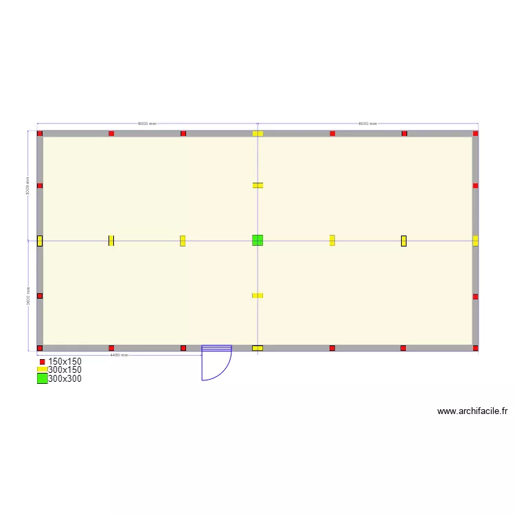 Псков Барн Сваи. Plan de 