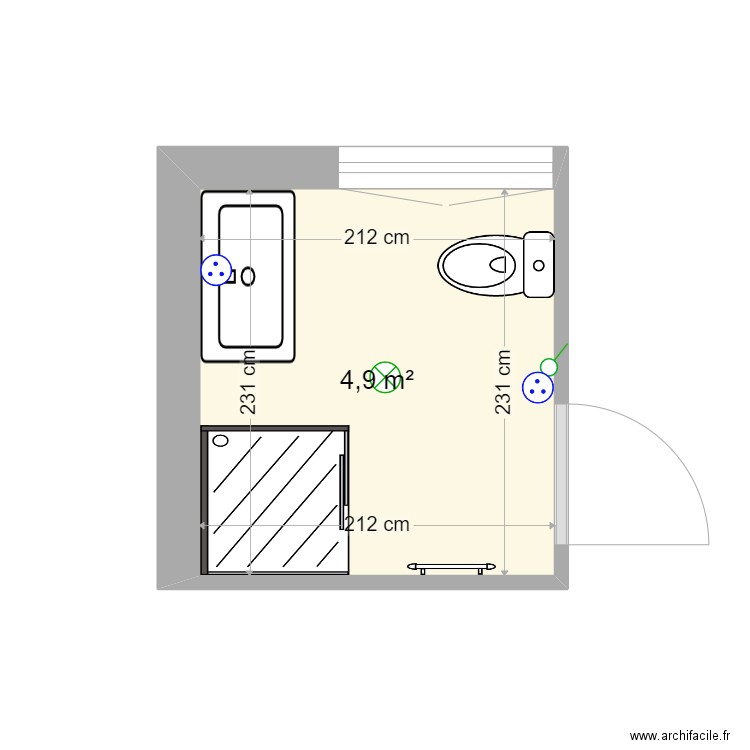 SALLE DE BAIN MIMITE AMBAZAC. Plan de 0 pièce et 0 m2