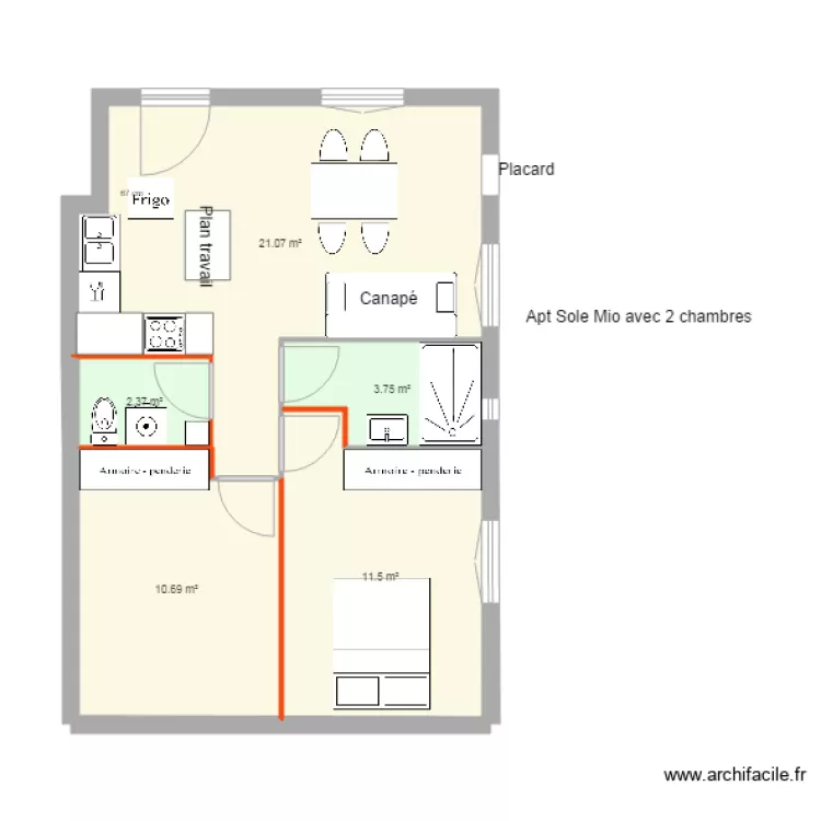 AptSoleMioV2. Plan de 