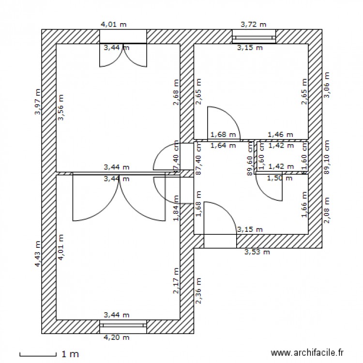 plan actuel. Plan de 0 pièce et 0 m2