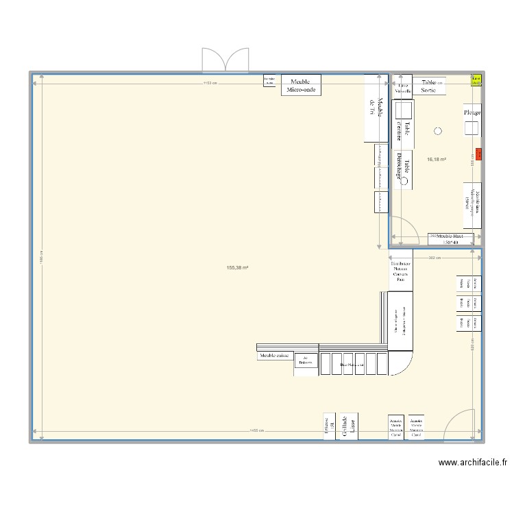 Self HPEL 2. Plan de 2 pièces et 172 m2