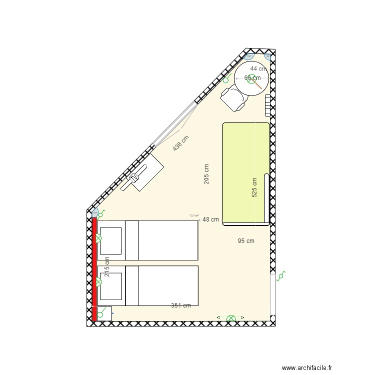 chambre 422. Plan de 0 pièce et 0 m2