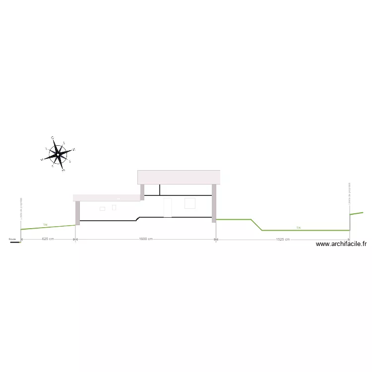 fa&ccedil;ade E. Plan de 