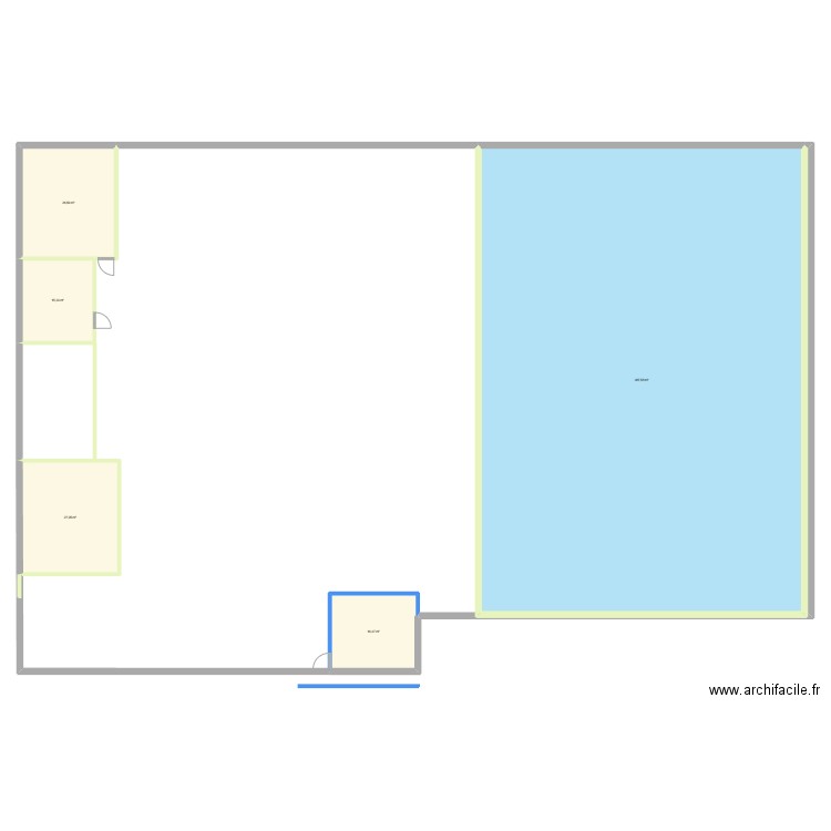 NIEPPE - Plan de masse actuel. Plan de 5 pièces et 474 m2