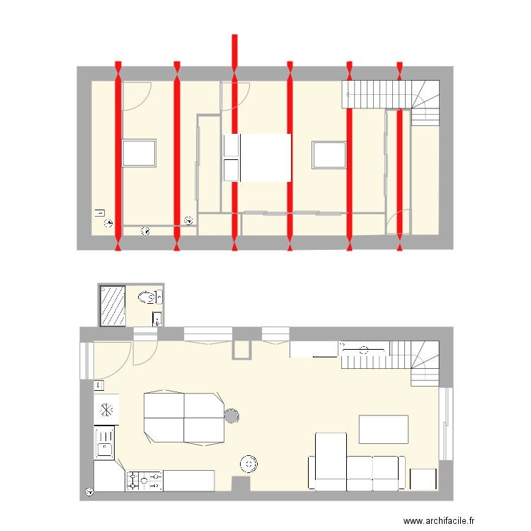 ébauche 3. Plan de 0 pièce et 0 m2