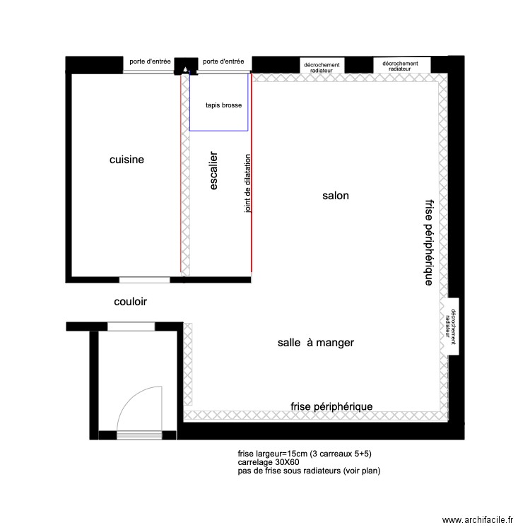 plan carrelage RDC version  2. Plan de 0 pièce et 0 m2