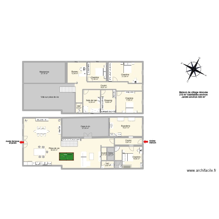 QUARANTA Julien. Plan de 0 pièce et 0 m2
