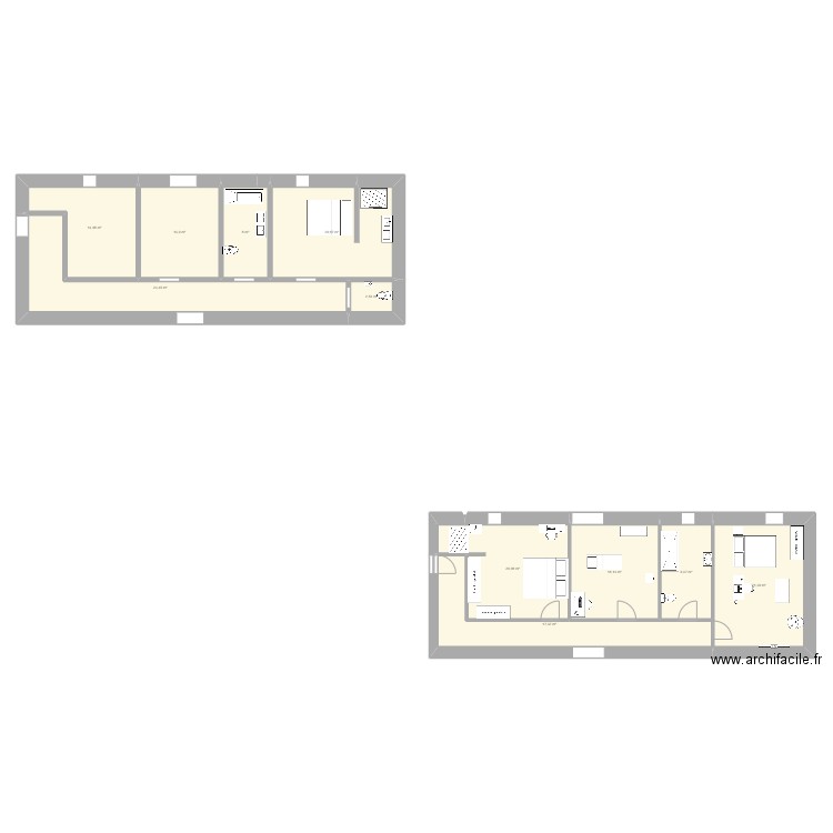 GRAND COULOUME. Plan de 11 pièces et 167 m2