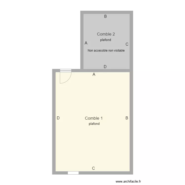 SCI moulin combles. Plan de 