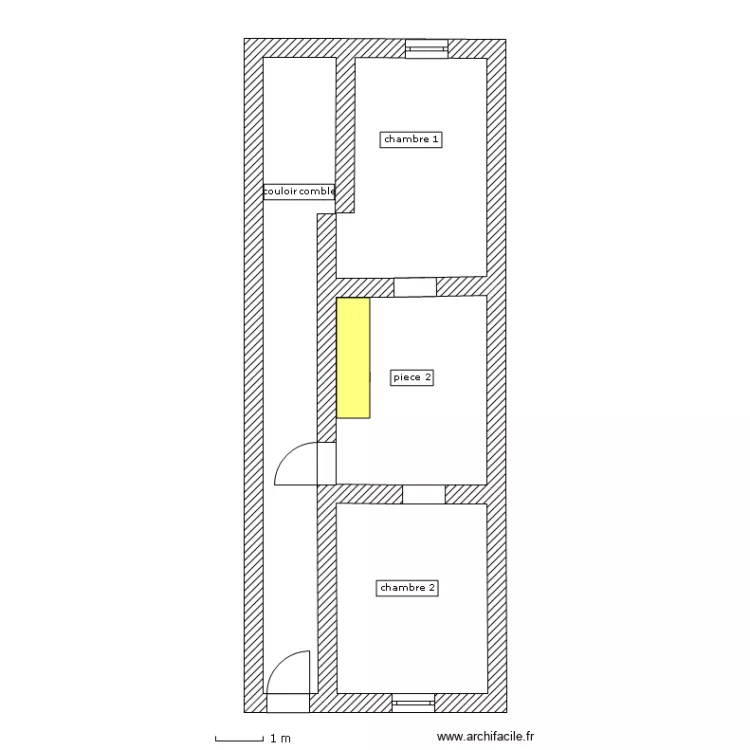 &eacute;tage. Plan de 